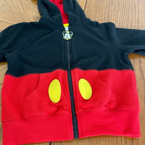 Disney Mickey Mouse Hoodie With Ears Boys Sz 4 Gently used - Picture 2 of 10